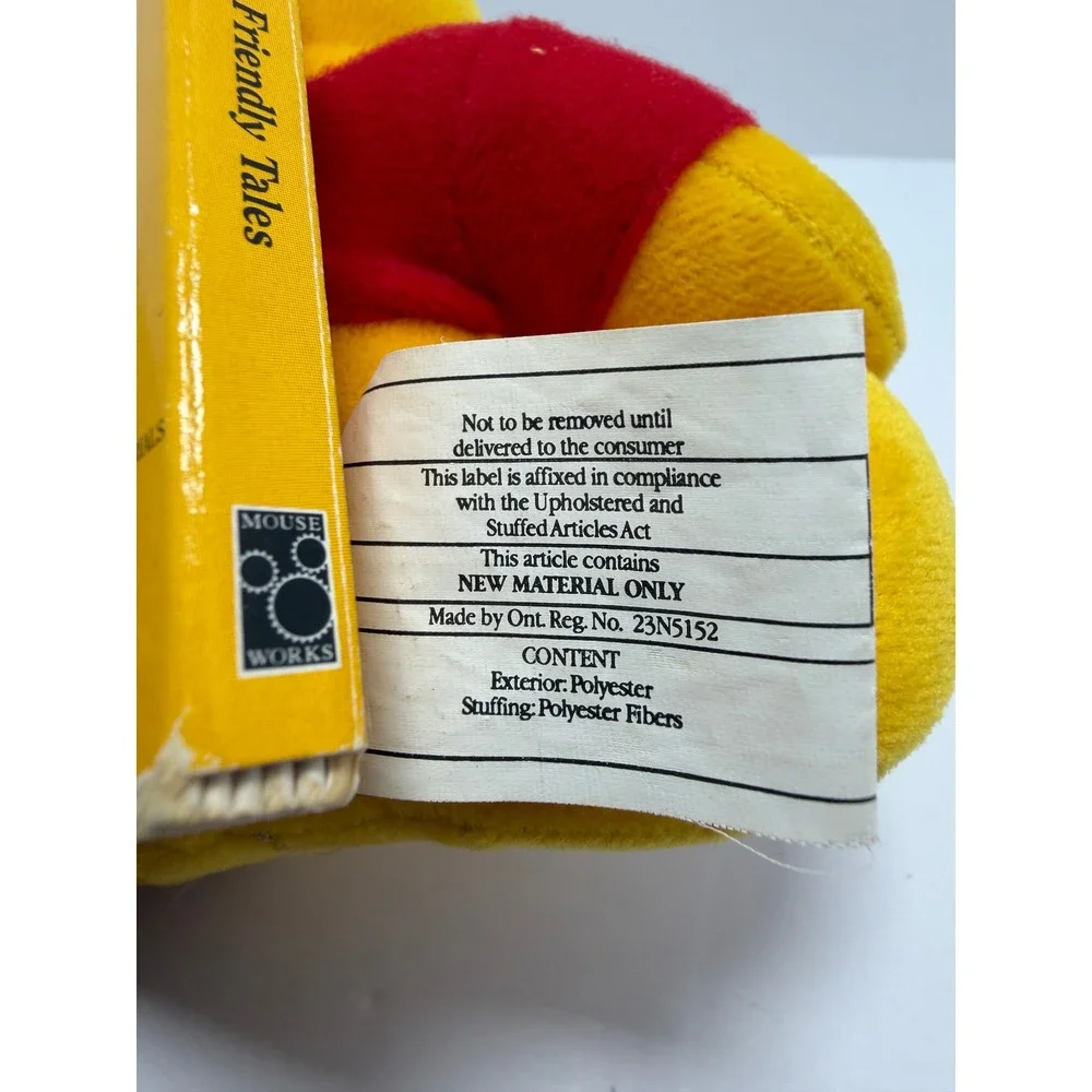 Disney Pooh Friendly Tales 1997 Plush Book Lot of 3 Tigger Eeyore Winnie